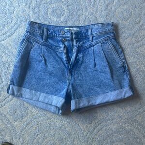 Abercrombie Pleated Jean Shorts